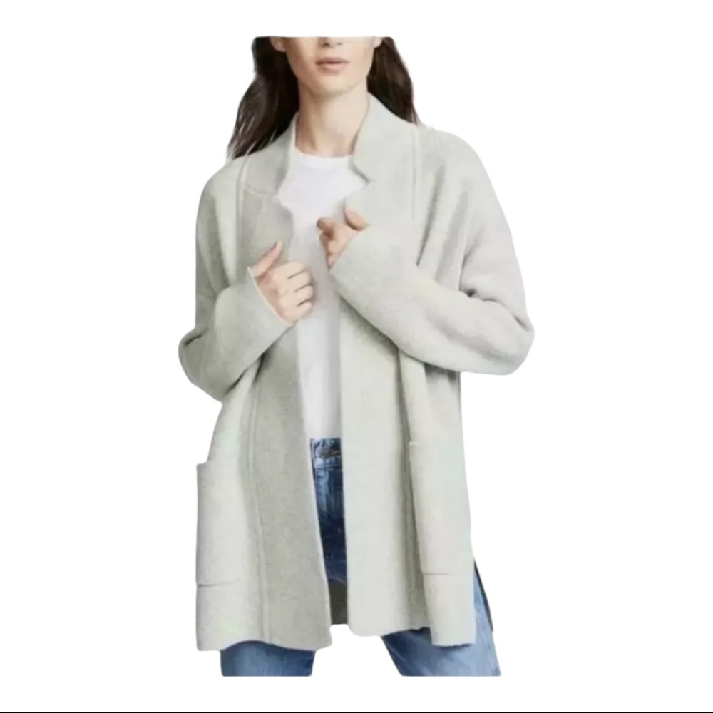 Madewell Size XXS Grey Spencer Sweater Coat